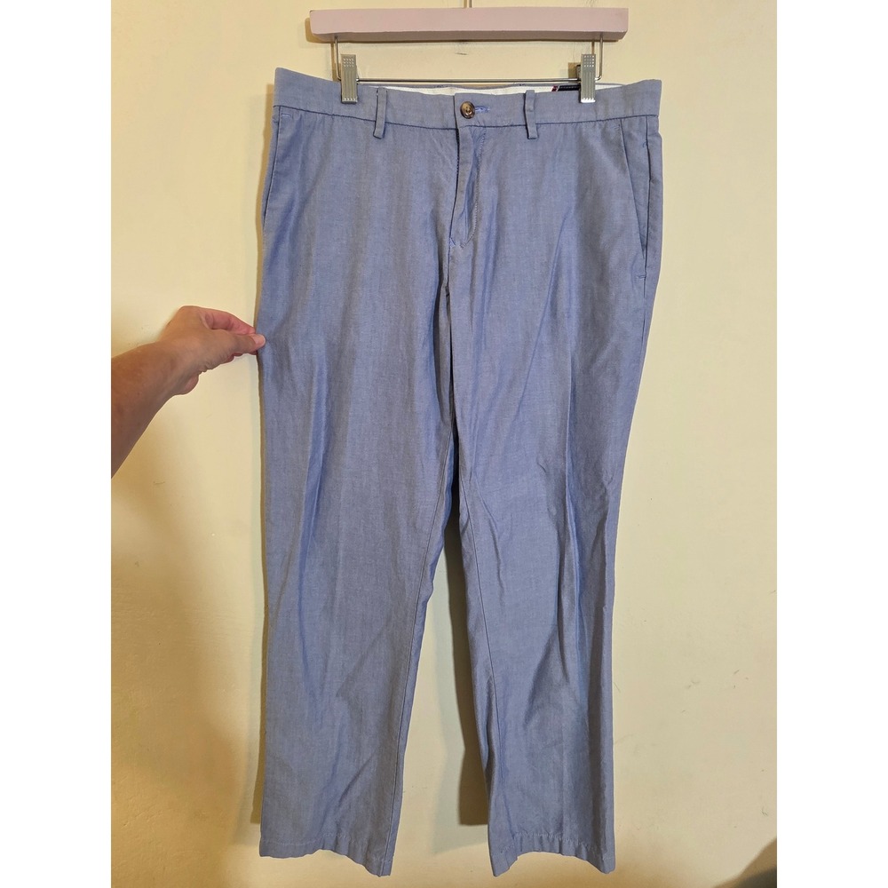 Tommy Hilfiger Mens Custom Fit Chino Pants Blue Cotton 33x30